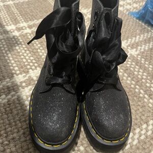 Sparkly Dr. Marten's Platform Boots - Women's